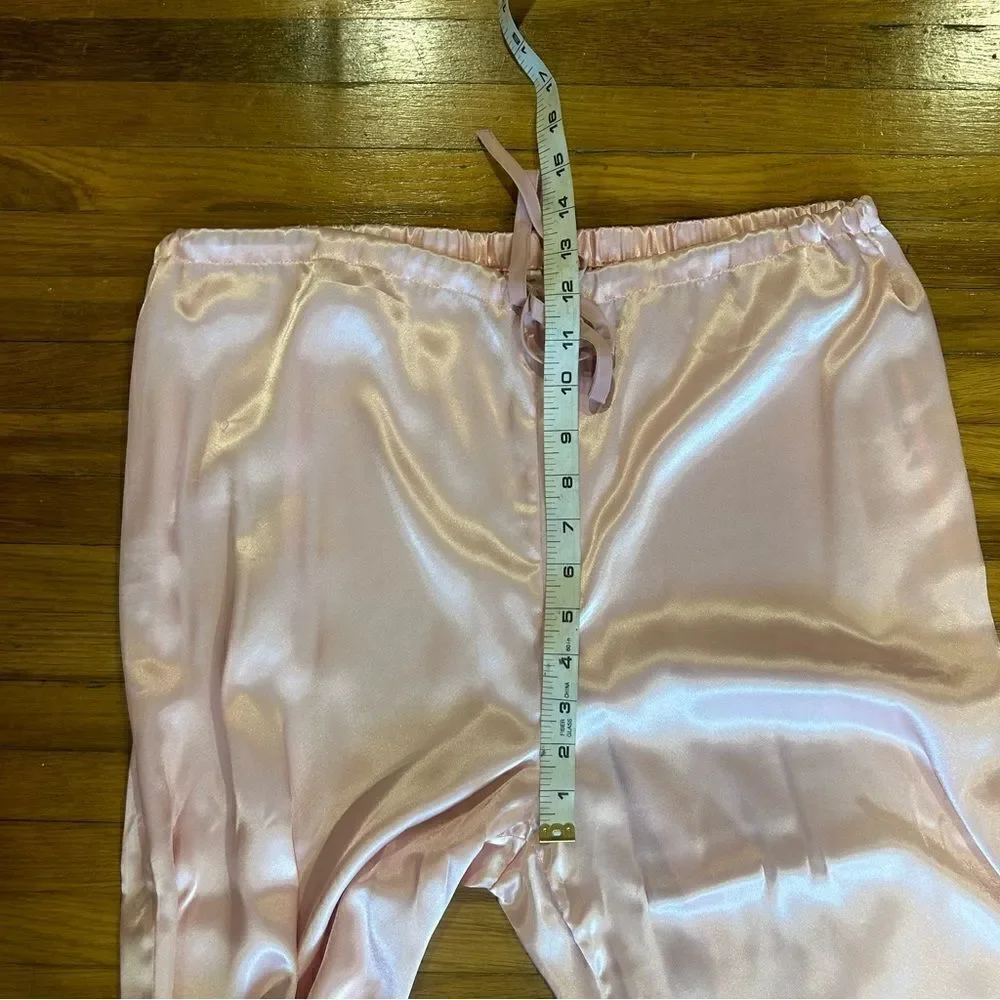 VICTORIA’S SECRET Vintage Light Baby Blush Pink Satin Pajama Pants Set